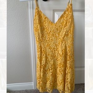 Yellow Lulus Skater Dress